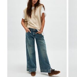 Free People Benji Relaxed Wide-Leg Jeans